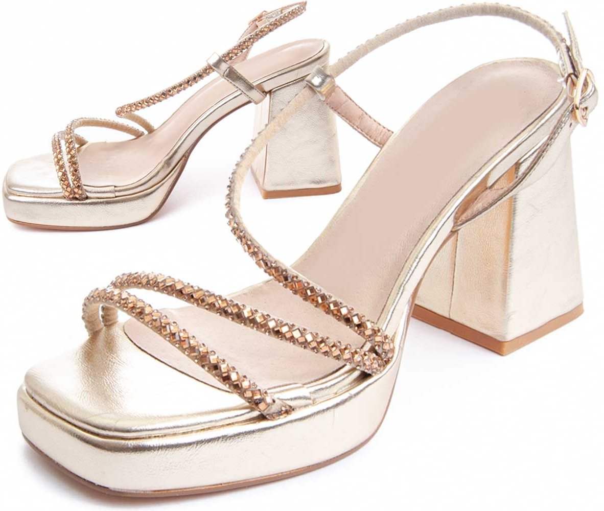 Montevita Absatzsandale Festsand5 in Gold