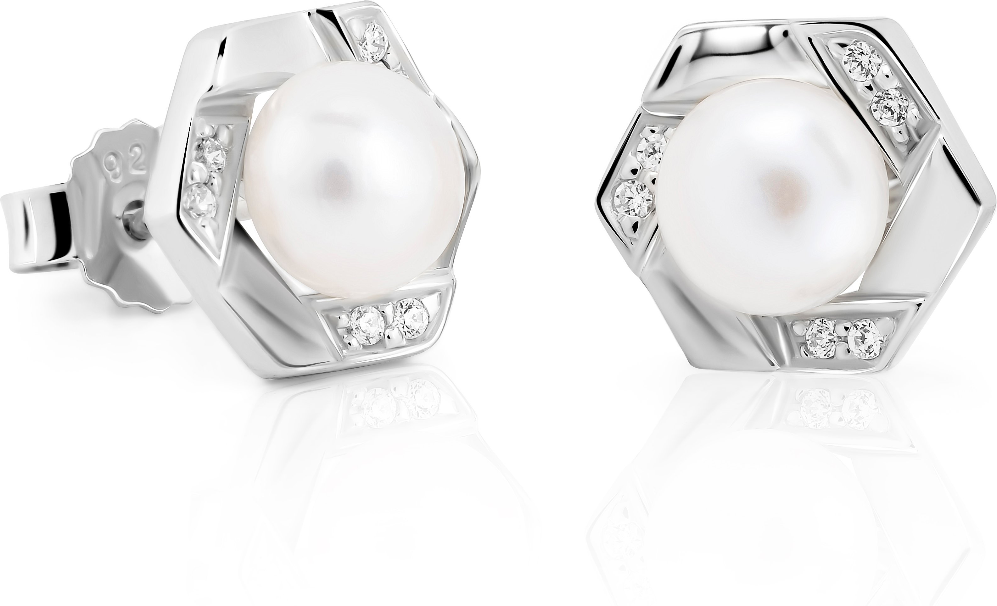 Orphelia 'Aliva' Damen 925er Sterling Silber Ohrstecker - Silber ZO-7469