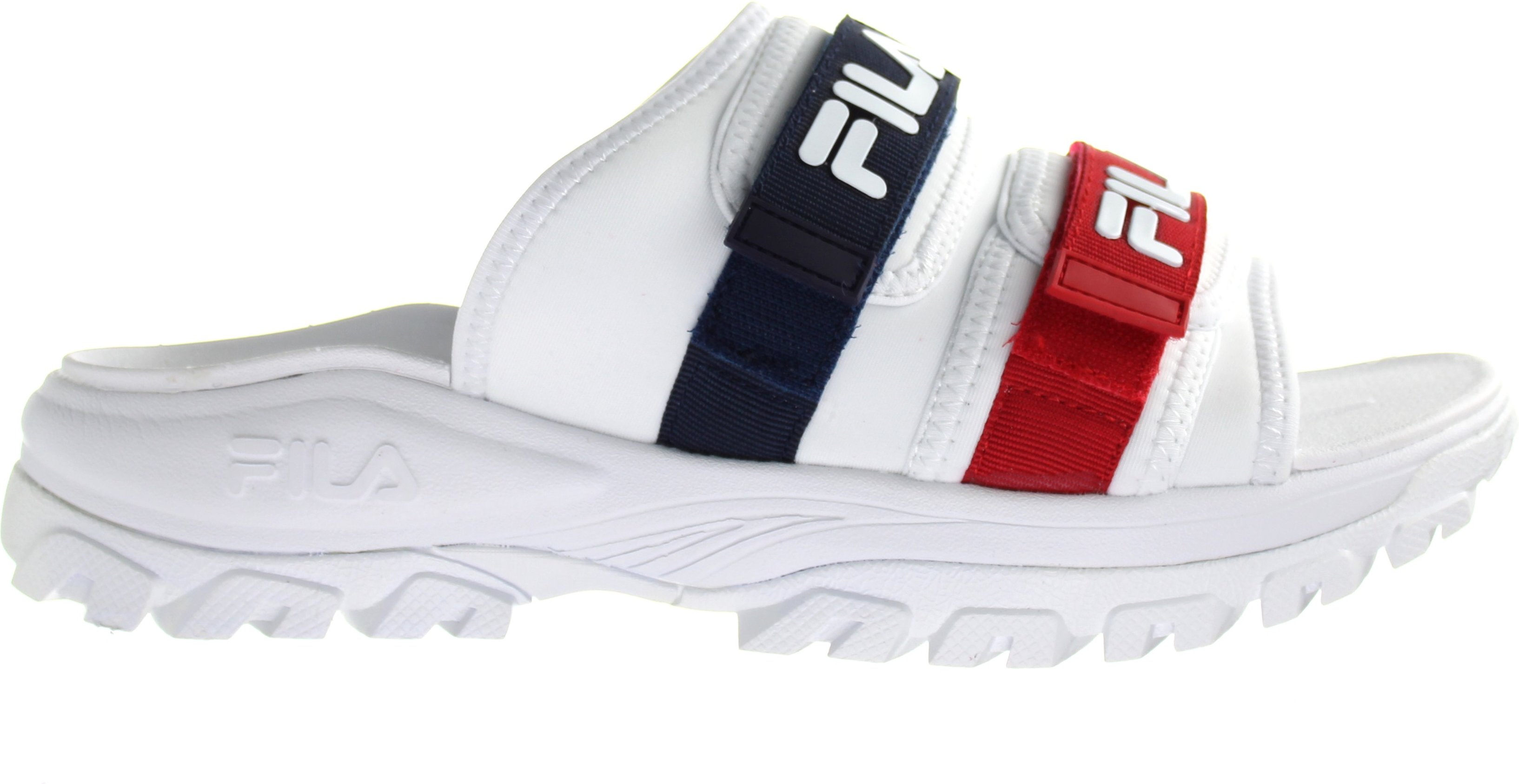 Fila Outdoor Womens White Sliders