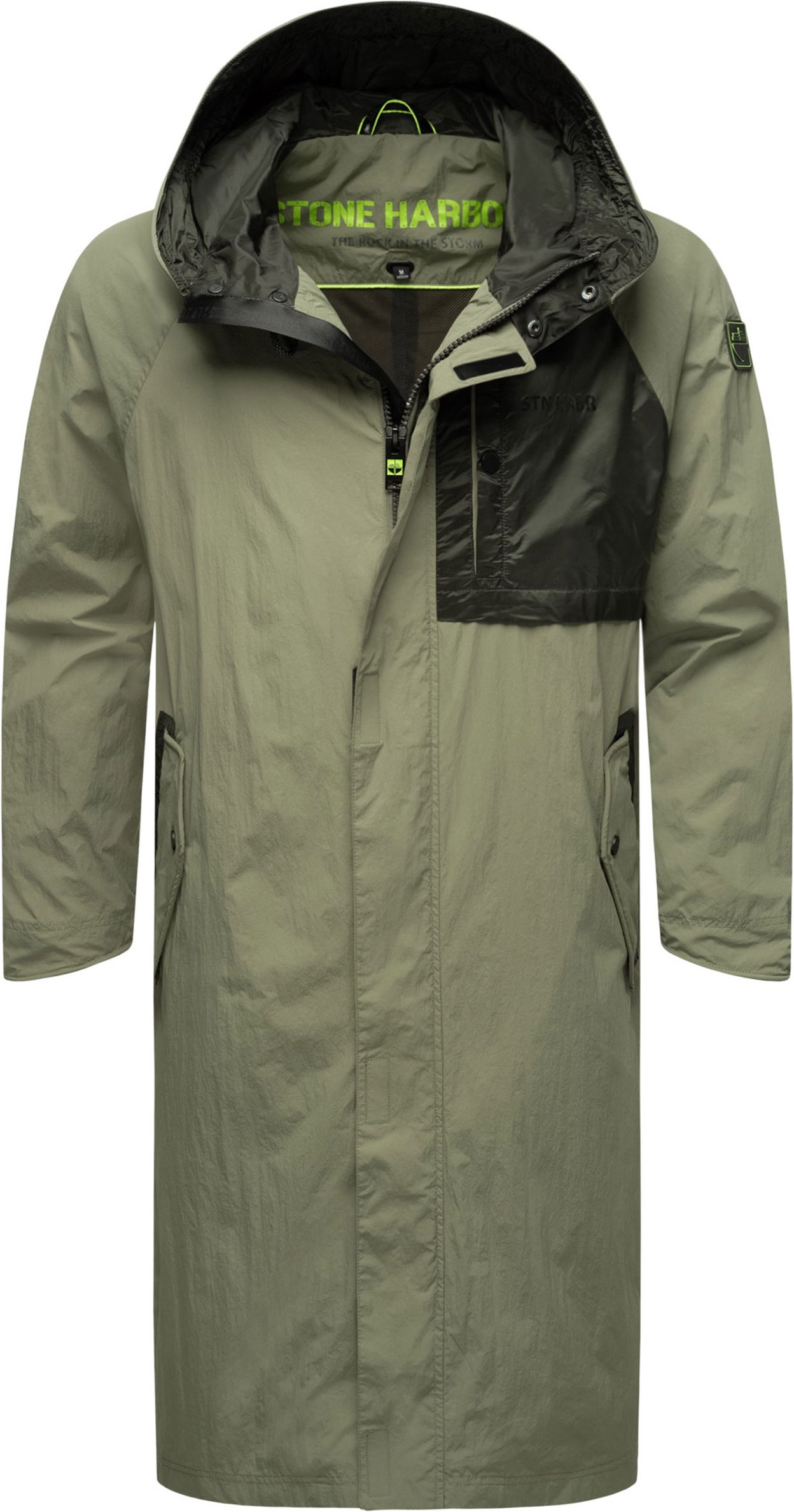 Stone Harbour Herren Regenjacke Zafaar lang geschnitten & wind- / wasserabweisend