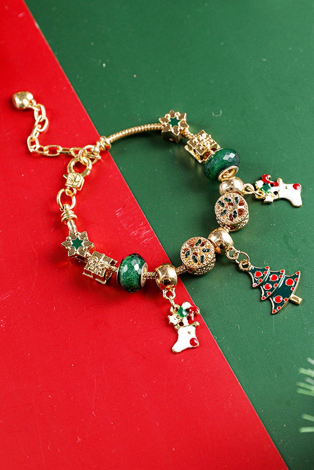 Weihnachts Charm-Armband Feiertagsgeschenk