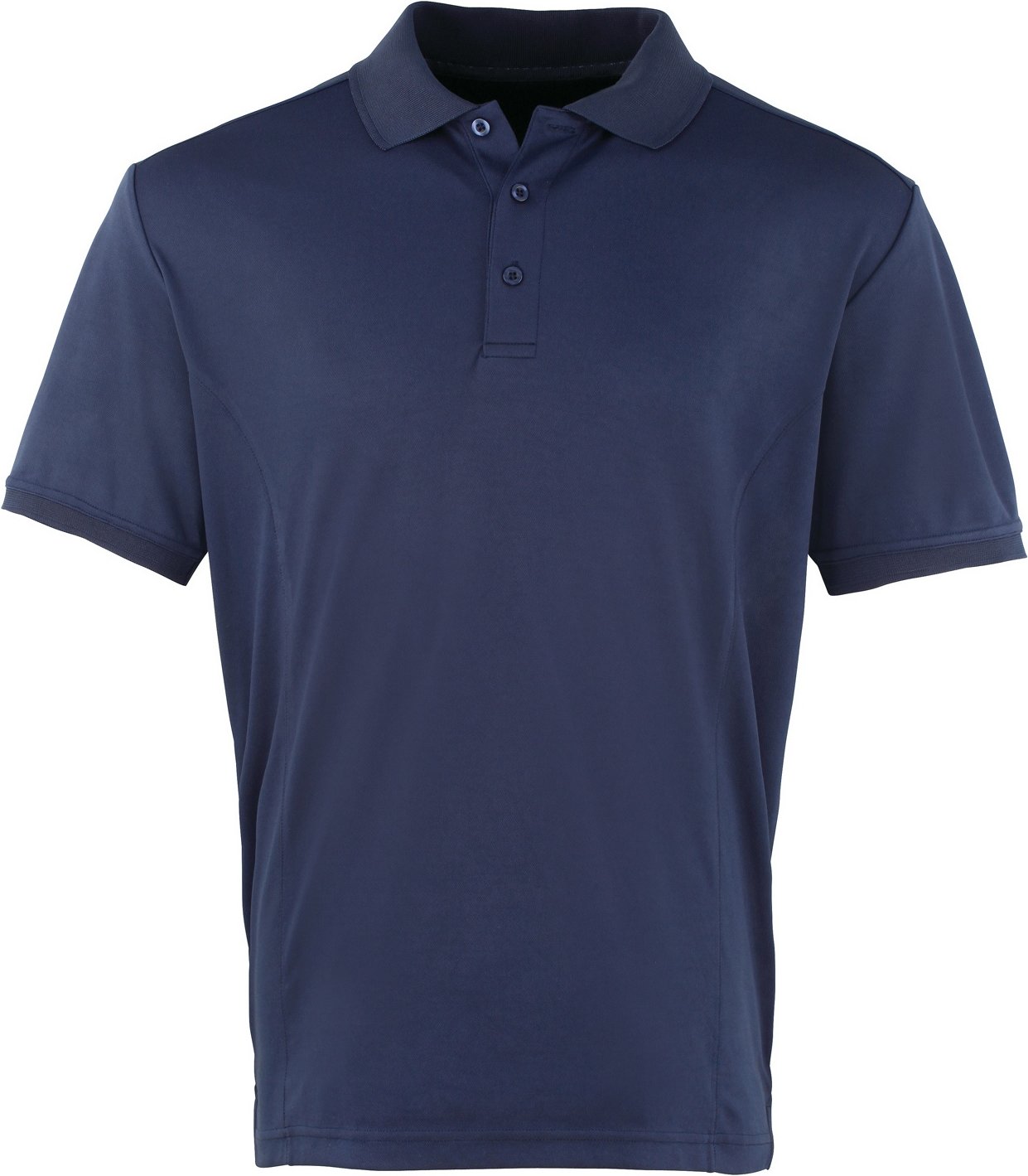 Premier Mens Coolchecker Pique Short Sleeve Polo T-Shirt (Navy)