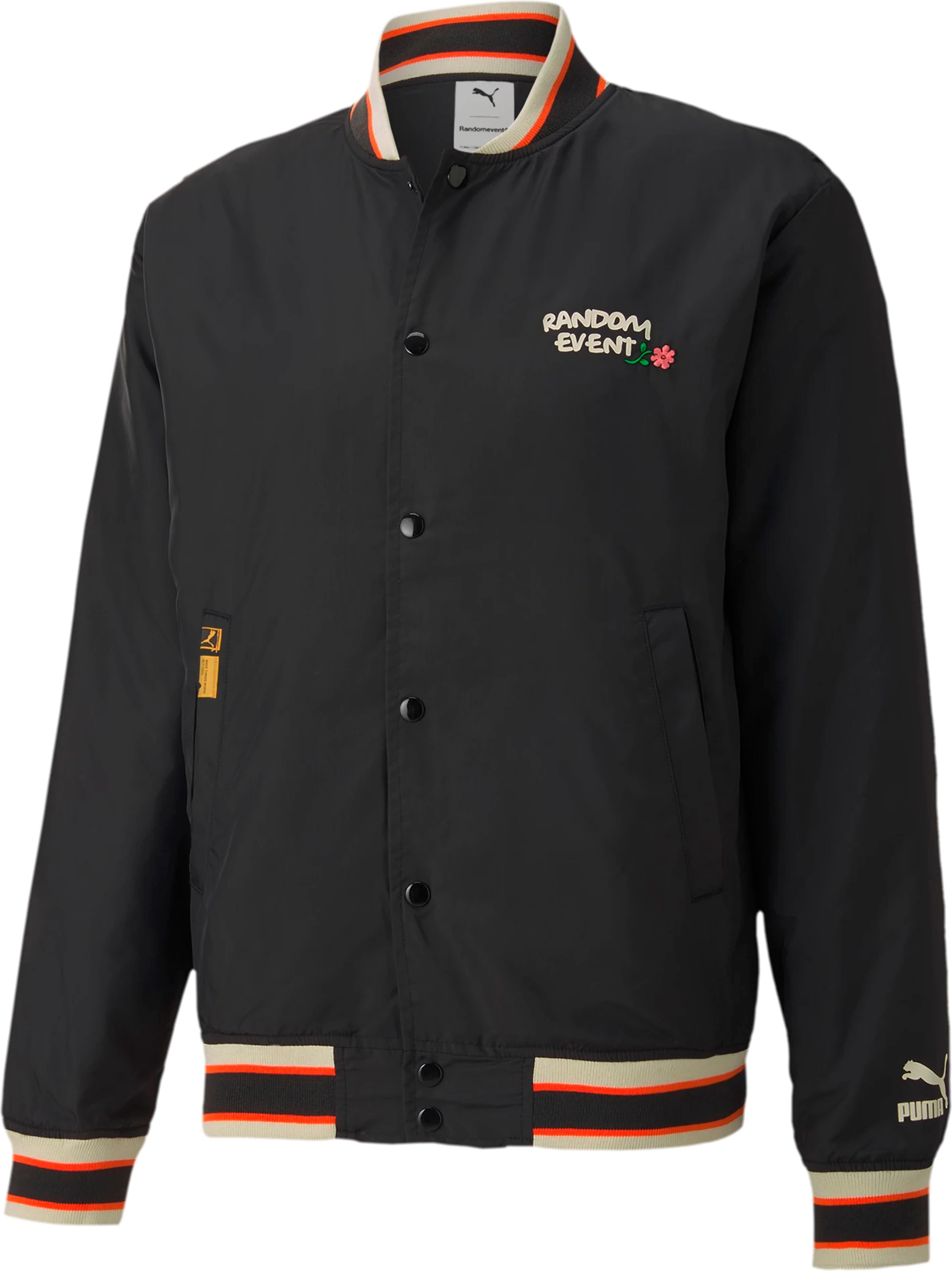 Puma x Randomevent Bomber Graphic Logo Jacke schwarz 596661 01