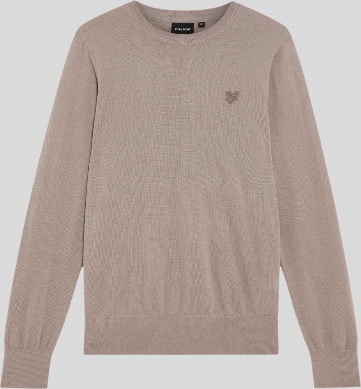 Lyle & Scott Pullover aus Merinowolle mit Rundhalsausschnitt - Braun