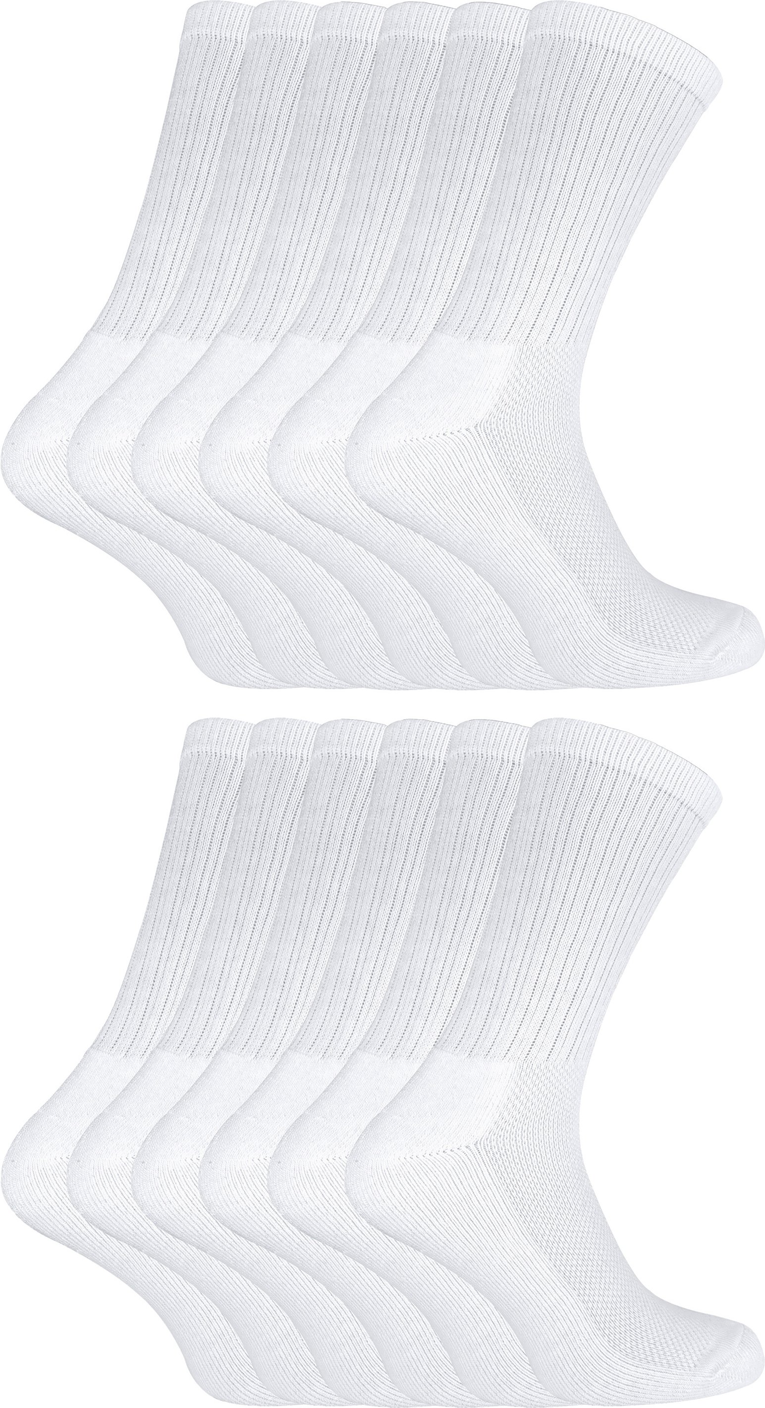 Thumbnail - 12 Paar Multipack Kinder Bambus Sport Socken | Socken Snob | Weiche atmungsaktive Crew Athletic Running Socken | Ideal S...