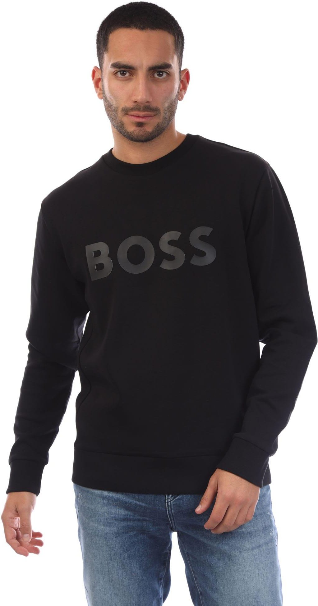 Boss - "Salbo" Sweatshirt für Herren, Stretch (Schwarz)