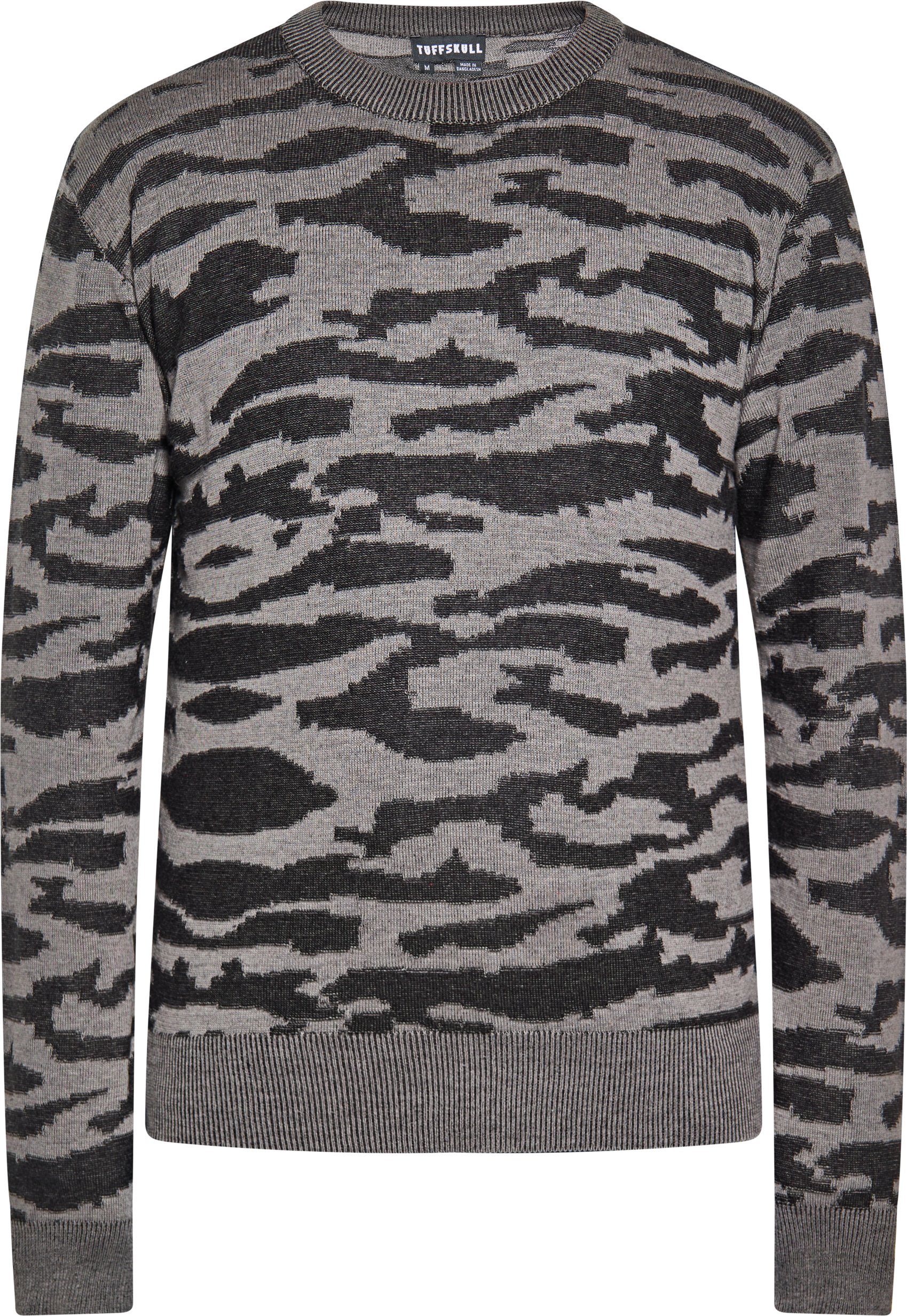 TUFFSKULL Zur Seite fahren Herren schwarz grau melange