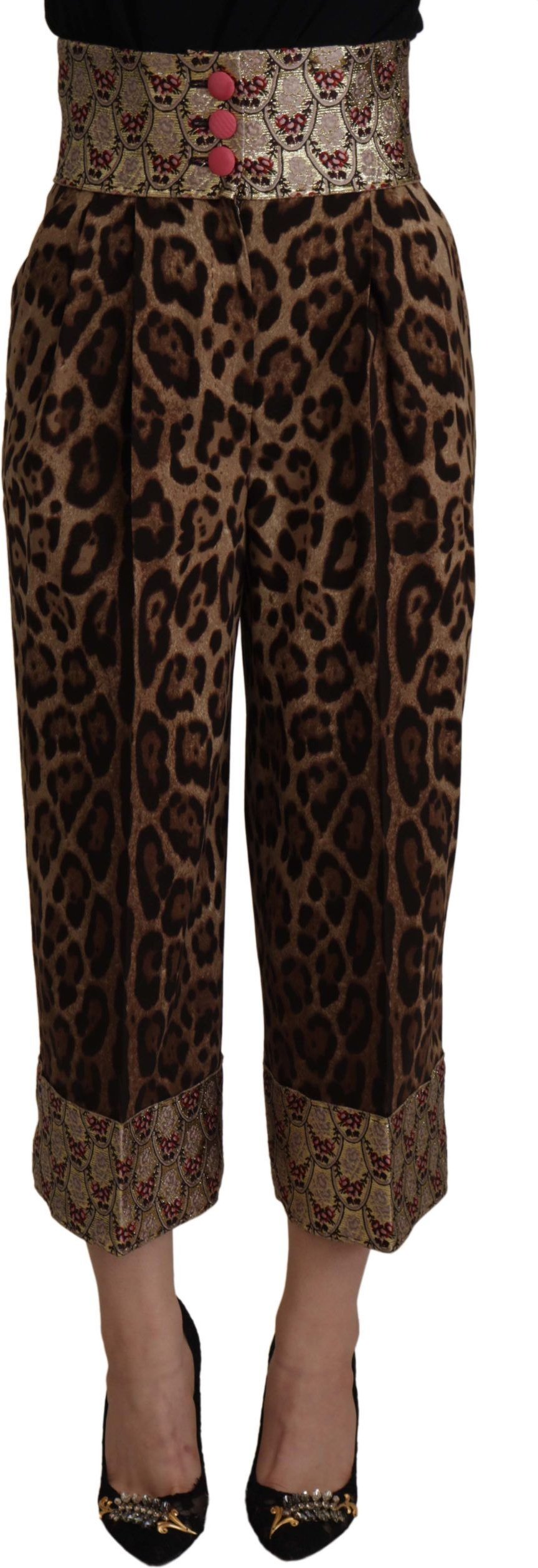 Leoprint Culottes Hochtailliert