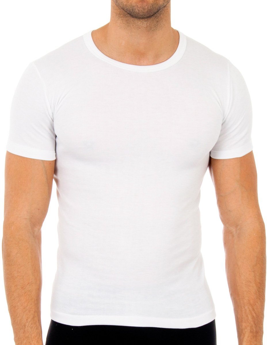 Kurzärmeliges Faser-T-Shirt 0806 Mann