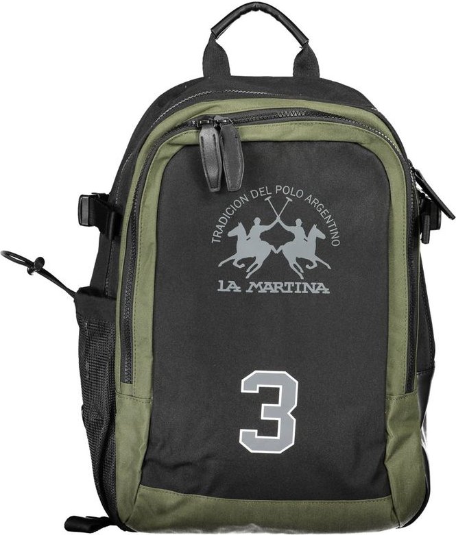 La Martina Schwarzer Polyester-Rucksack