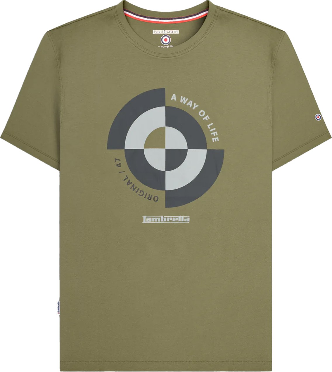 Lambretta - T-Shirt für Herren (Khakigrün)