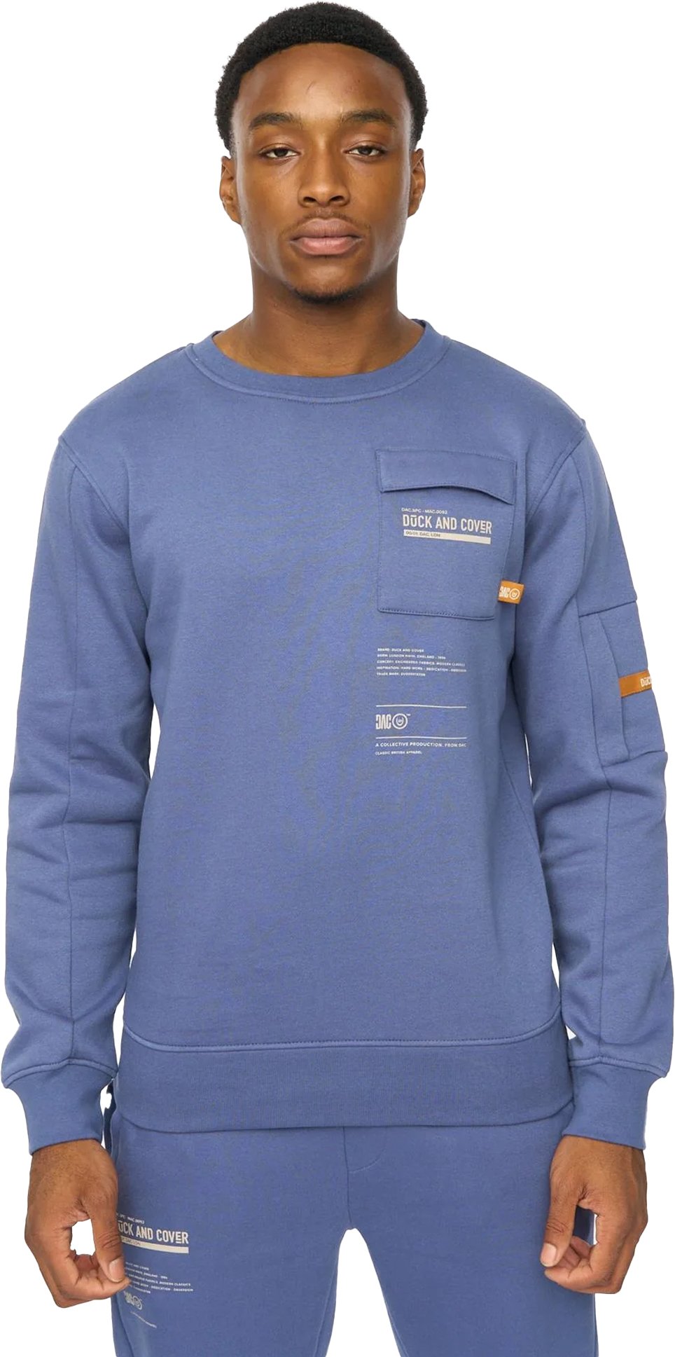 Duck and Cover - "Applewood" Sweatshirt für Herren (Jeansblau)
