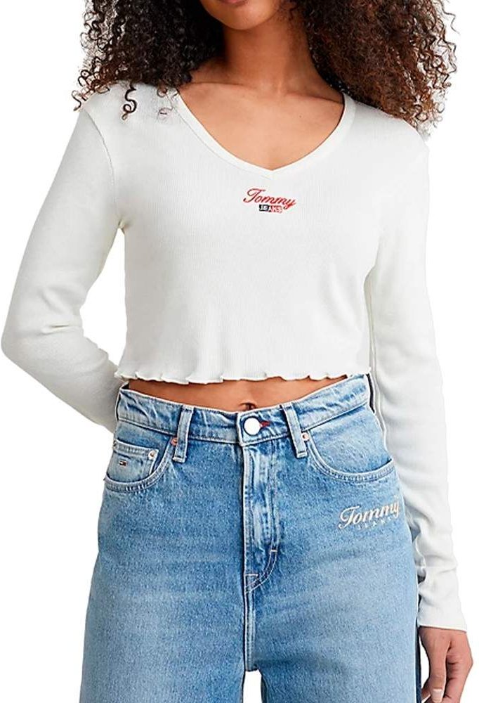 T-Shirt Tommy Jeans Damen Signature Klassisches Logo