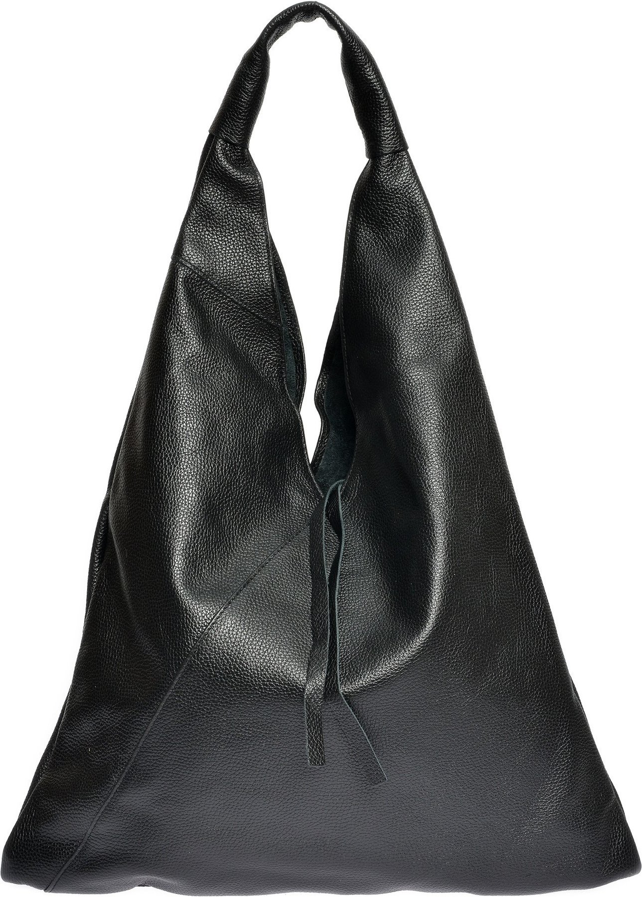 Anna Luchini Schwarz Rindsledertasche