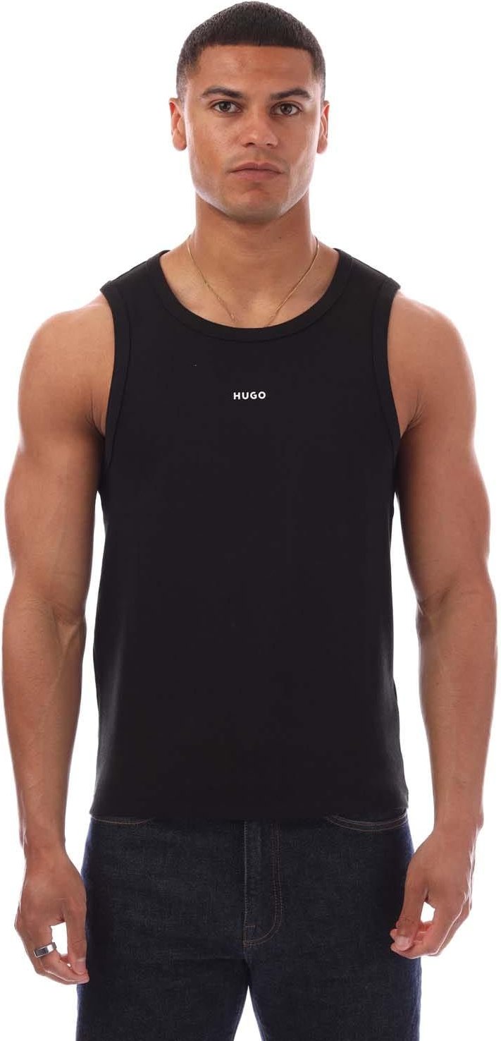 Thumbnail - Hugo - "Dapota" Ärmelloses Oberteil für Herren (Schwarz)