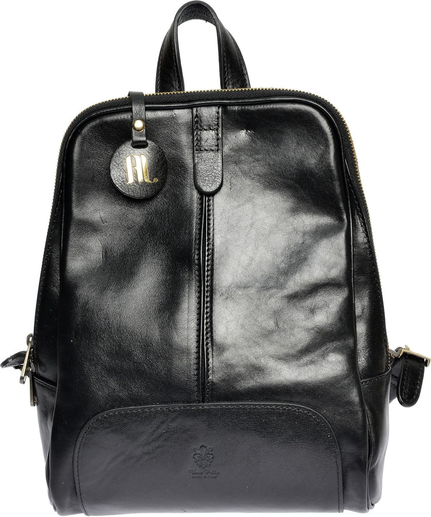 Anna Luchini Schwarz Rindsledertasche