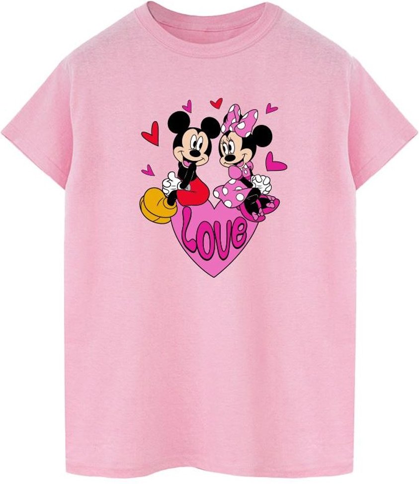Disney - "Love Heart" T-Shirt für Damen (Babyrosa)
