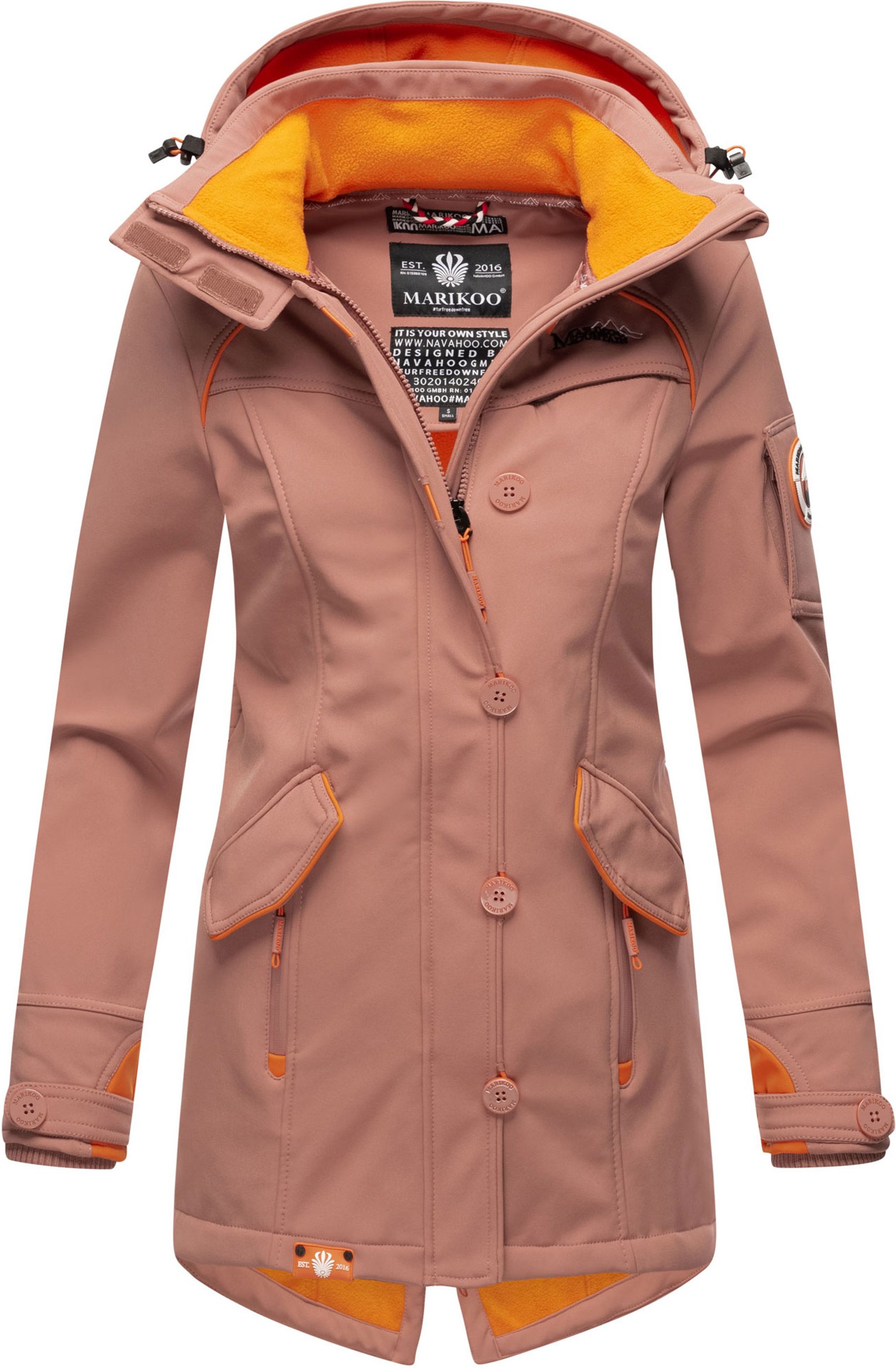 Thumbnail - Marikoo Damen Softshelljacke – Soulinaa, wasserdicht mit abnehmbarer Kapuze