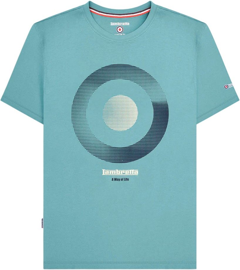 Lambretta - "Target" T-Shirt für Herren (Kameo-Blau)