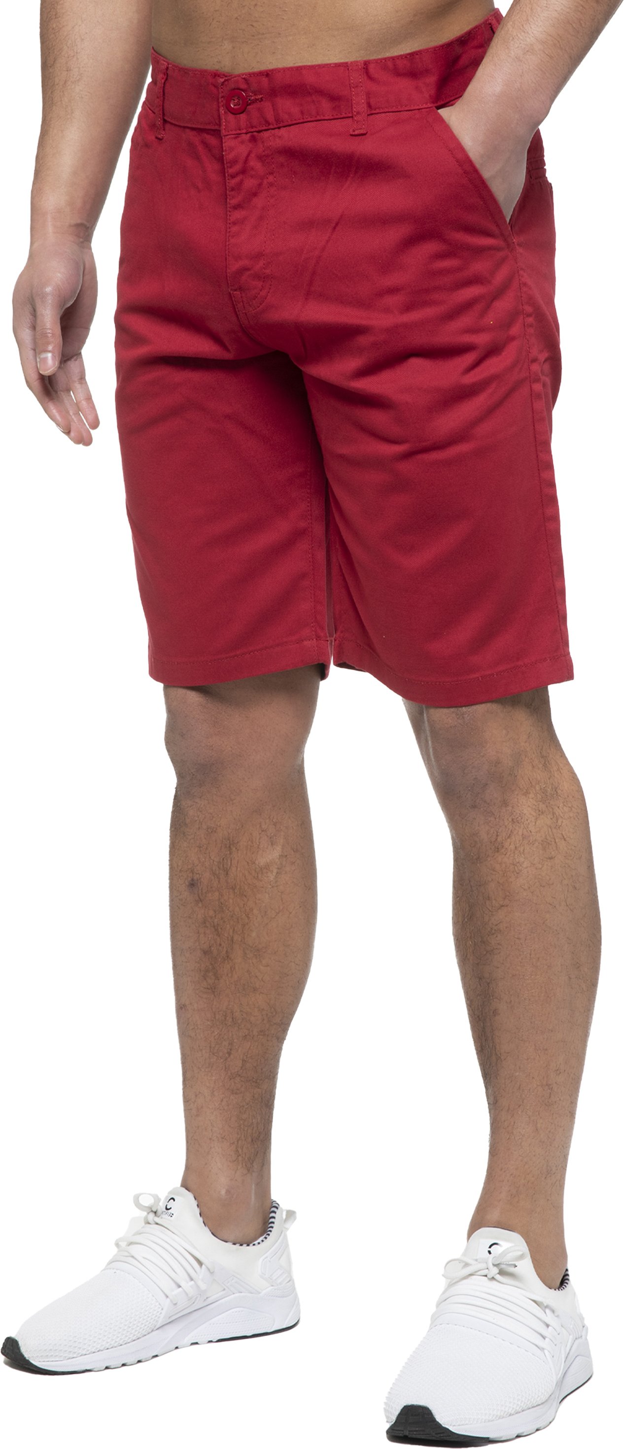 Enzo | Herren Chino Shorts In Rot