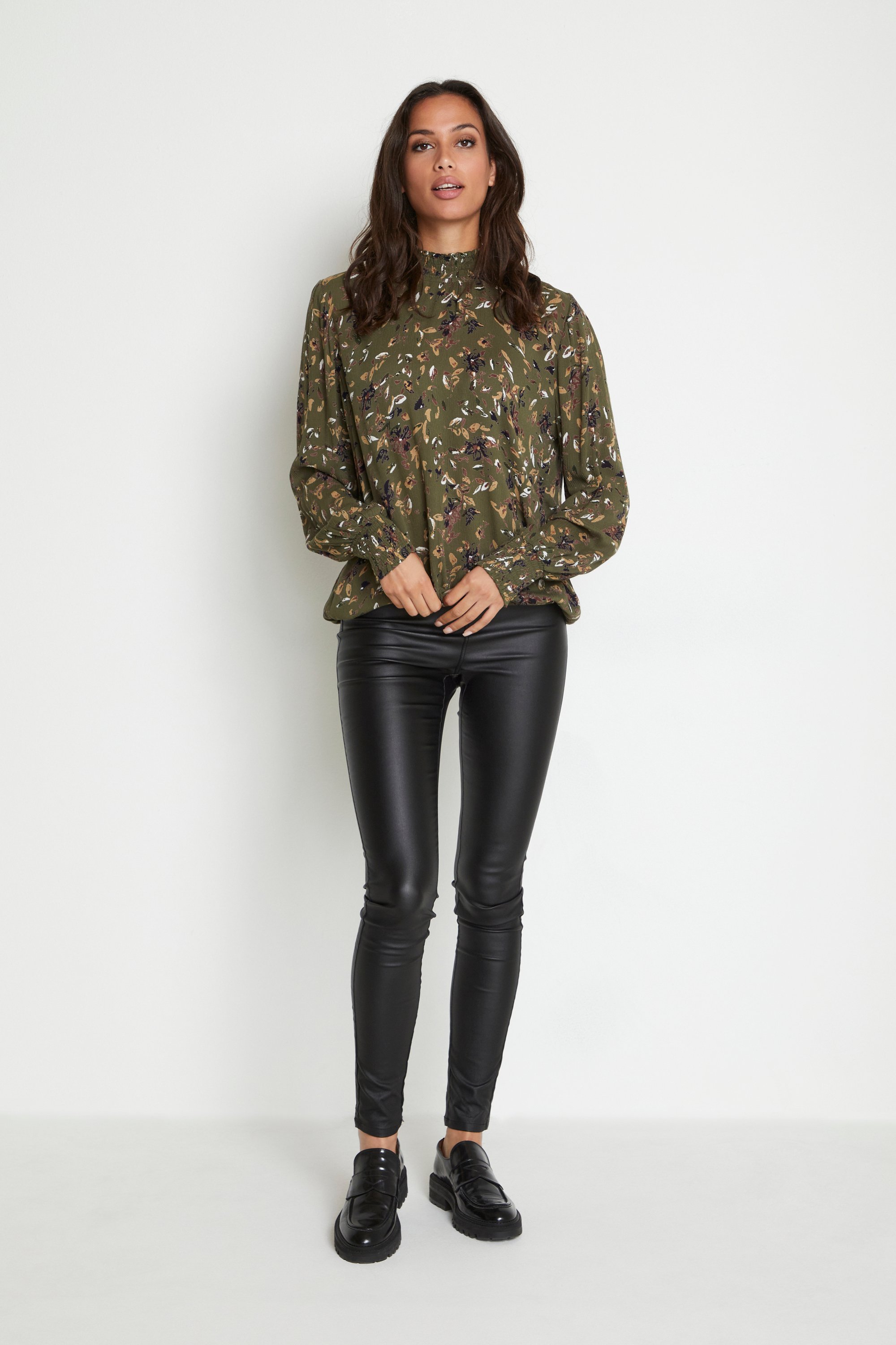 Langarm-Bluse KAfay Langarm-Bluse Regular fit olive