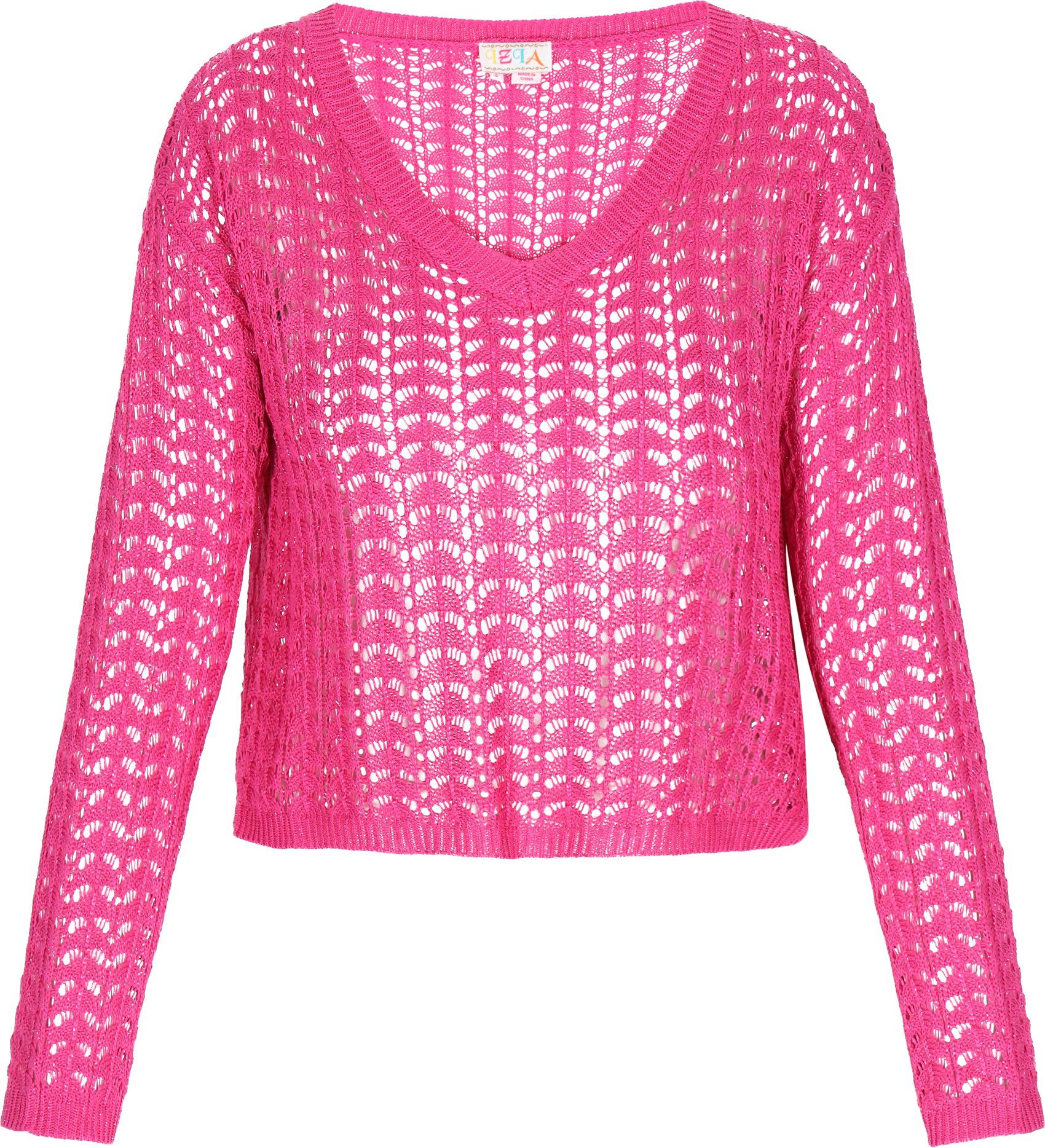 IZIA Pullover Frauen Fuchsie