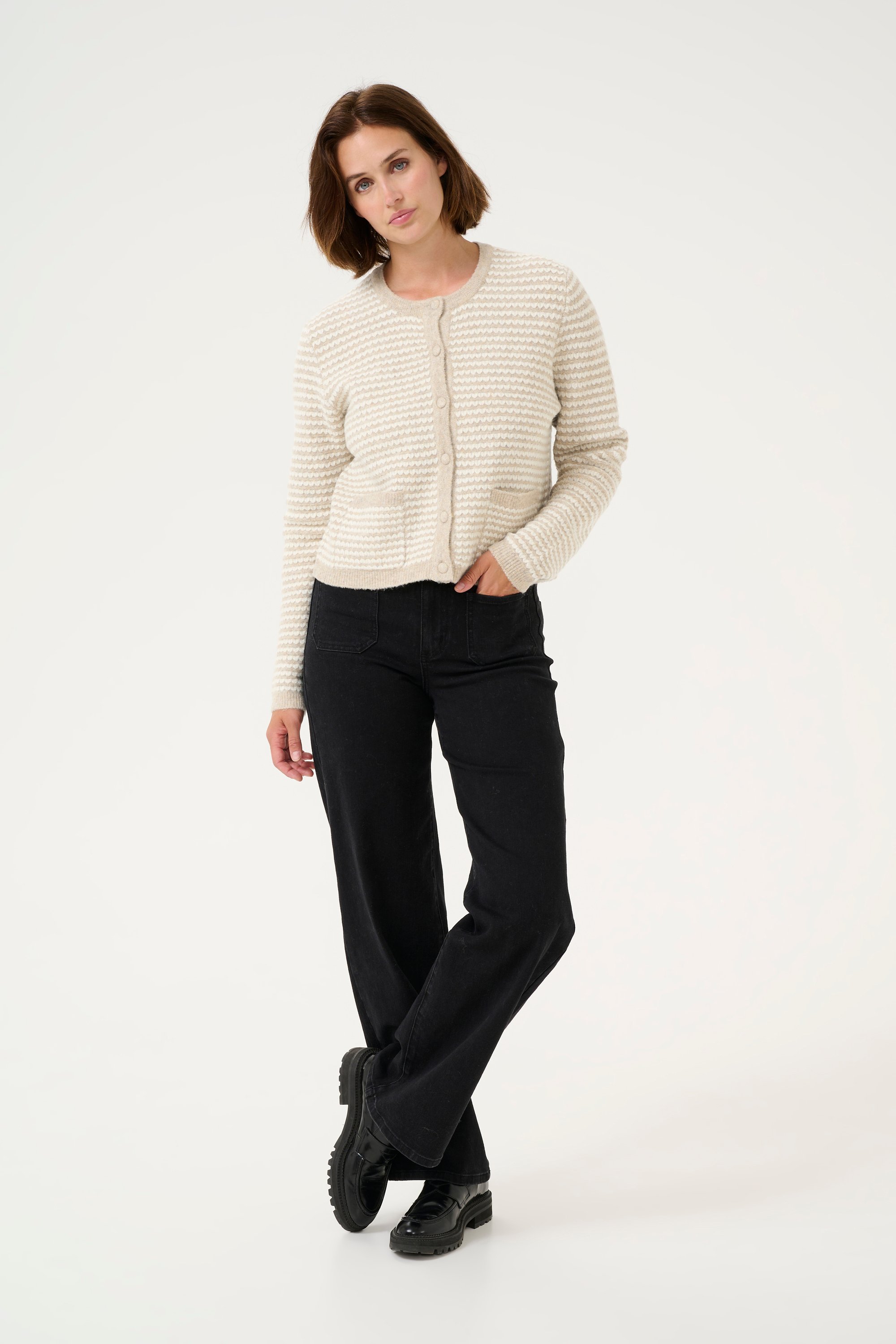 Strickpullover Loose fit cream