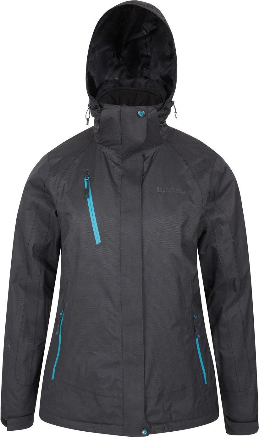 Mountain Warehouse Womens/Ladies Bracken Extreme 3 in 1 Waterproof Jacket (Schwarz)