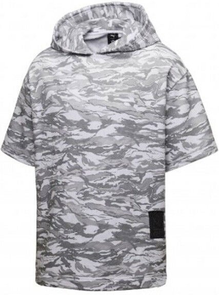 Puma Mens xo The Weeknd T-Shirt Hoodie Grey Camo 575583 02