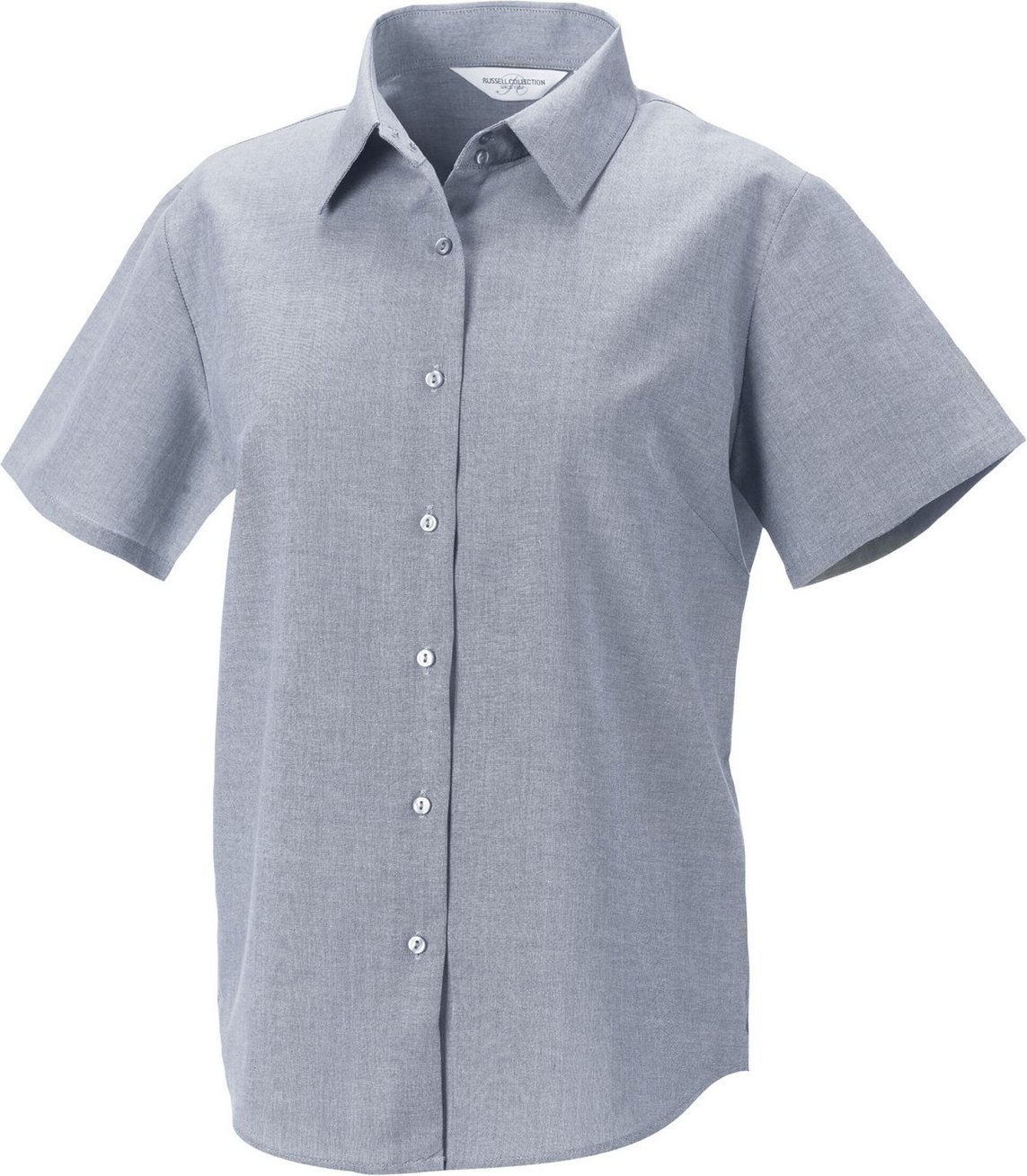Russell Collection - Hemd für Damen kurzärmlig (Silber)