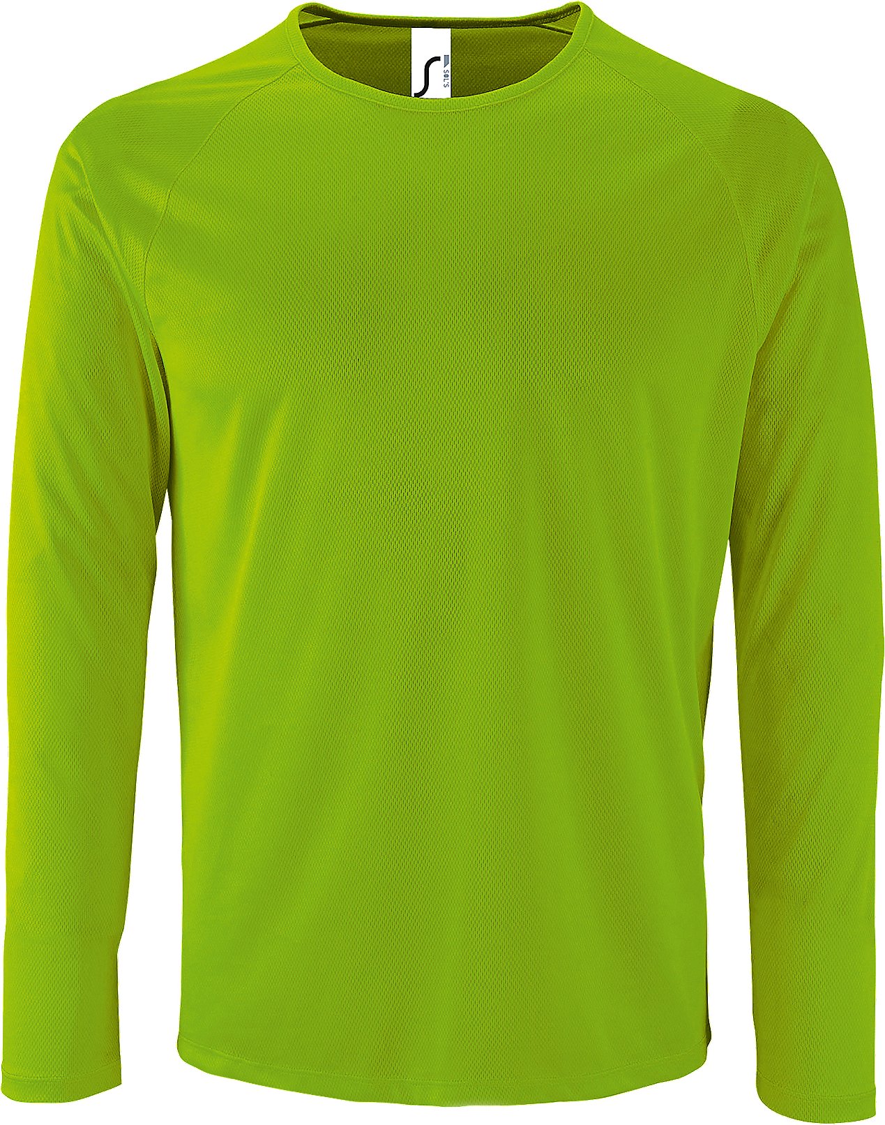 SOLS Mens Sporty Long Sleeve Performance T-Shirt (Neongrün)