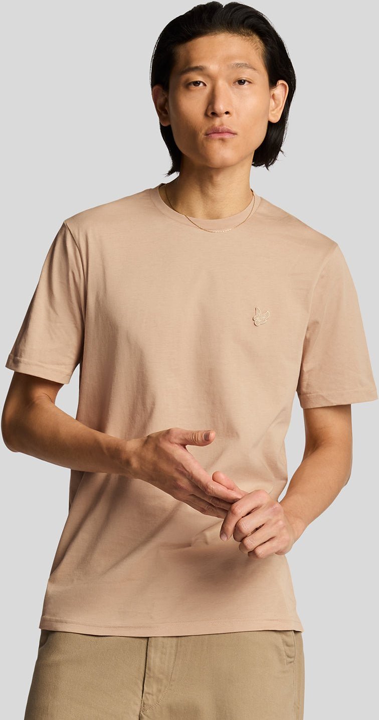 Thumbnail - Lyle & Scott Superfeines Baumwoll-T-Shirt - Stealth Braun