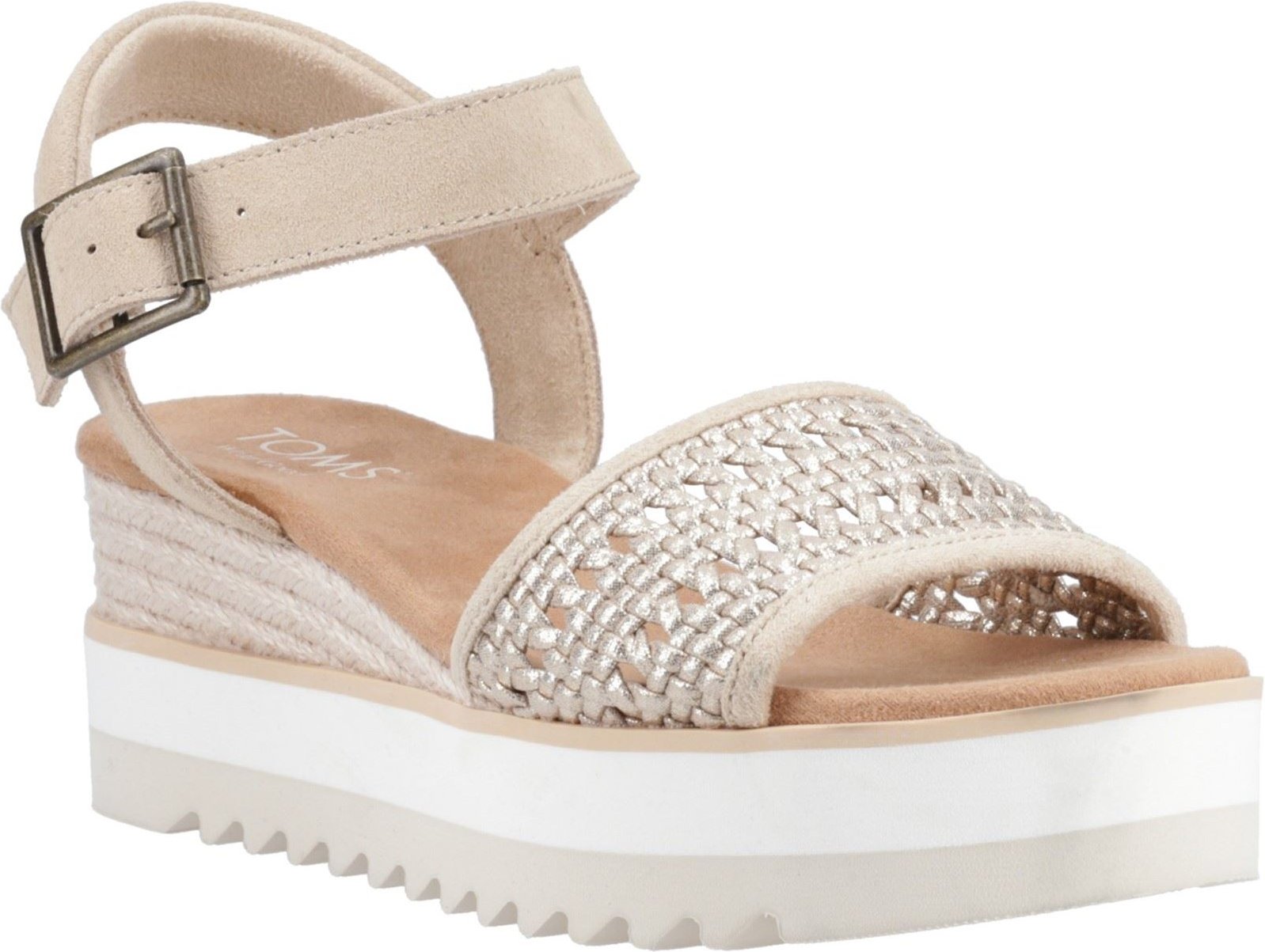 TOMS Diana Damen Sandalen aus Champagnerleder