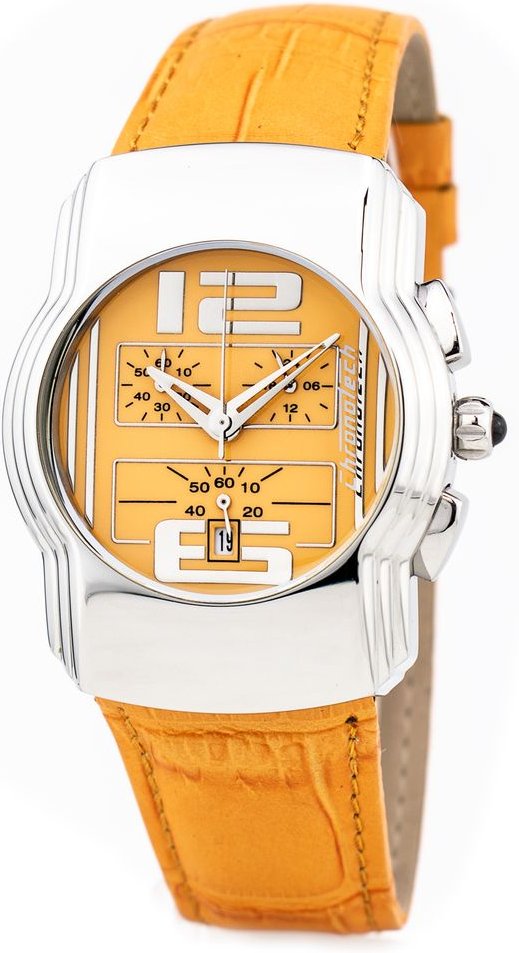 Chronotech Orange Lederuhr