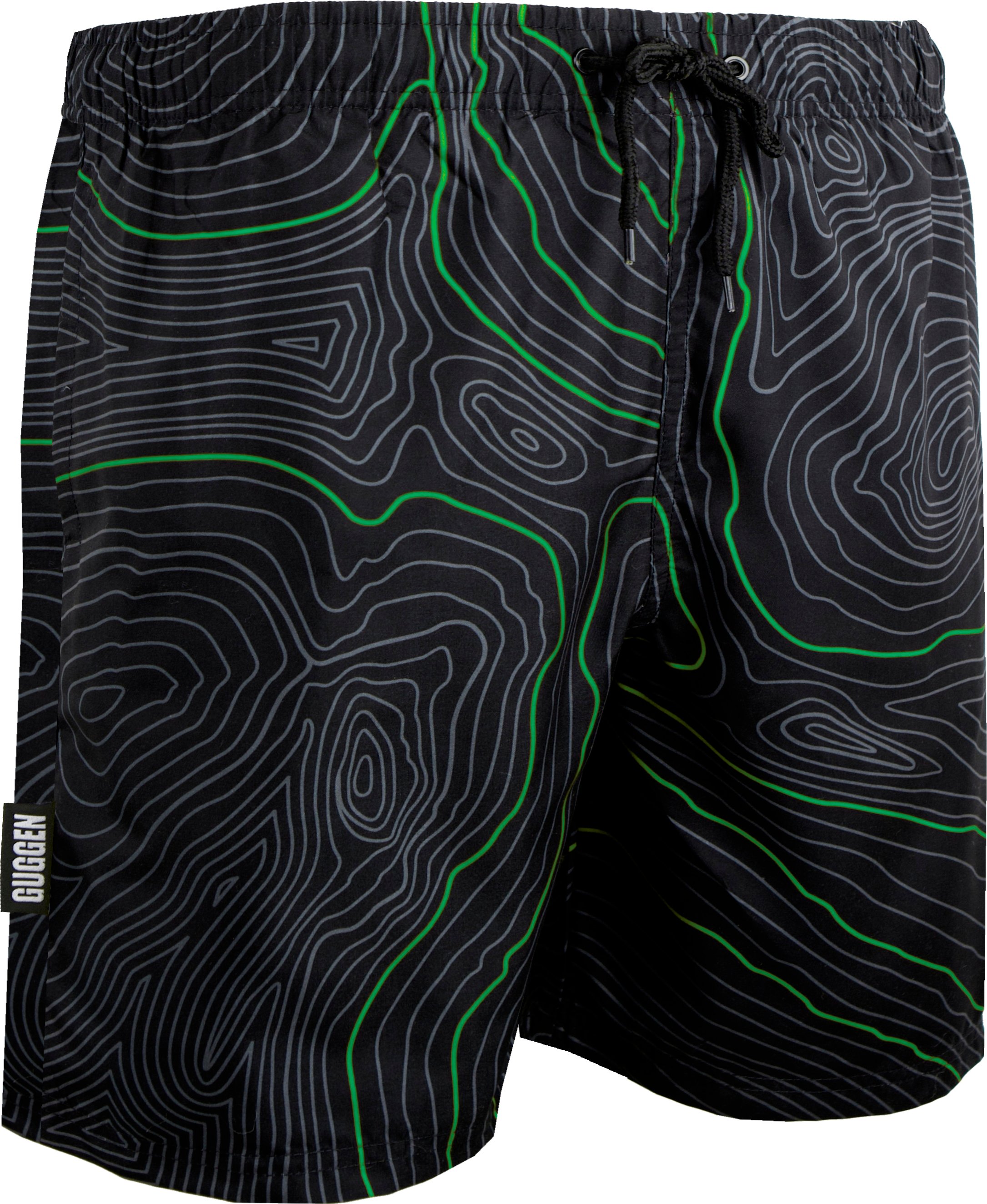 Herren Badehose Streifen lässige Boardshorts Linien Muster