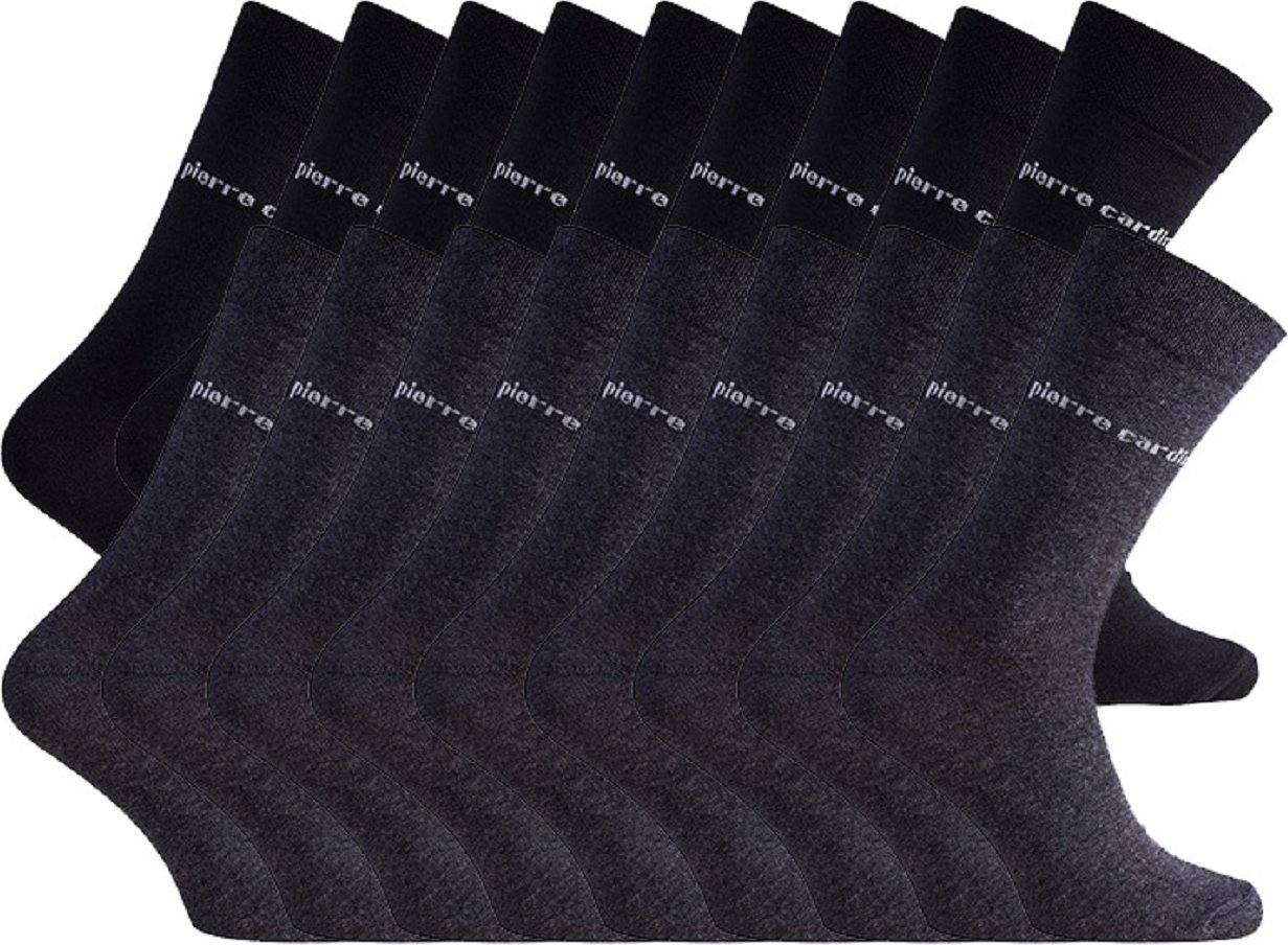 Business-Socken 18 Paar in SCHWARZ (9x) und ANTHRAZIT (9x)