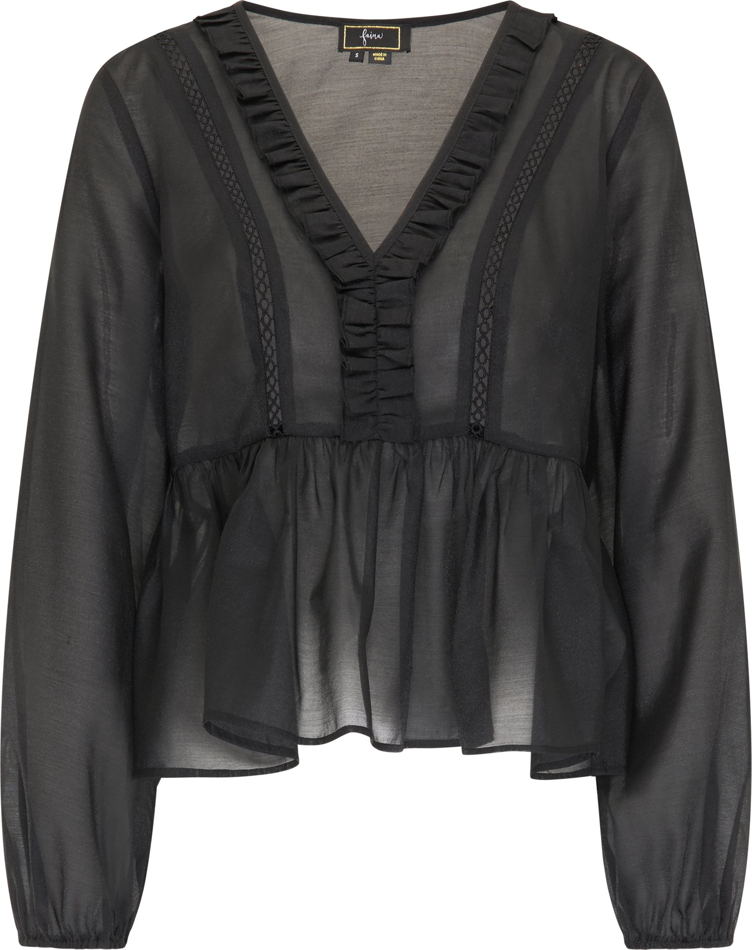 Faina Bluse Damen schwarz
