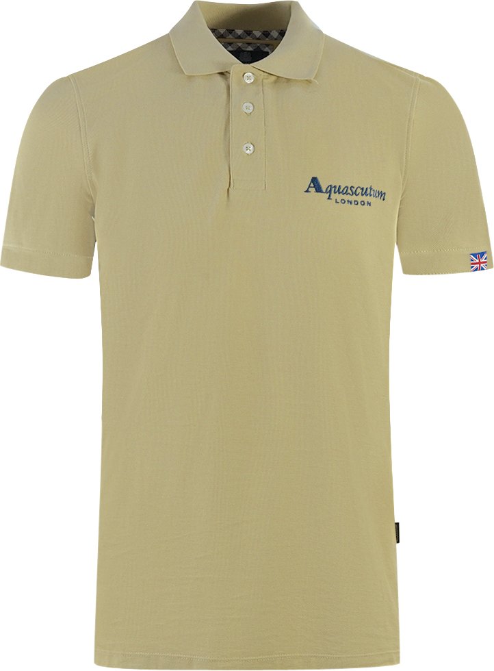 Thumbnail - Aquascutum London 1851 Beige Polohemd