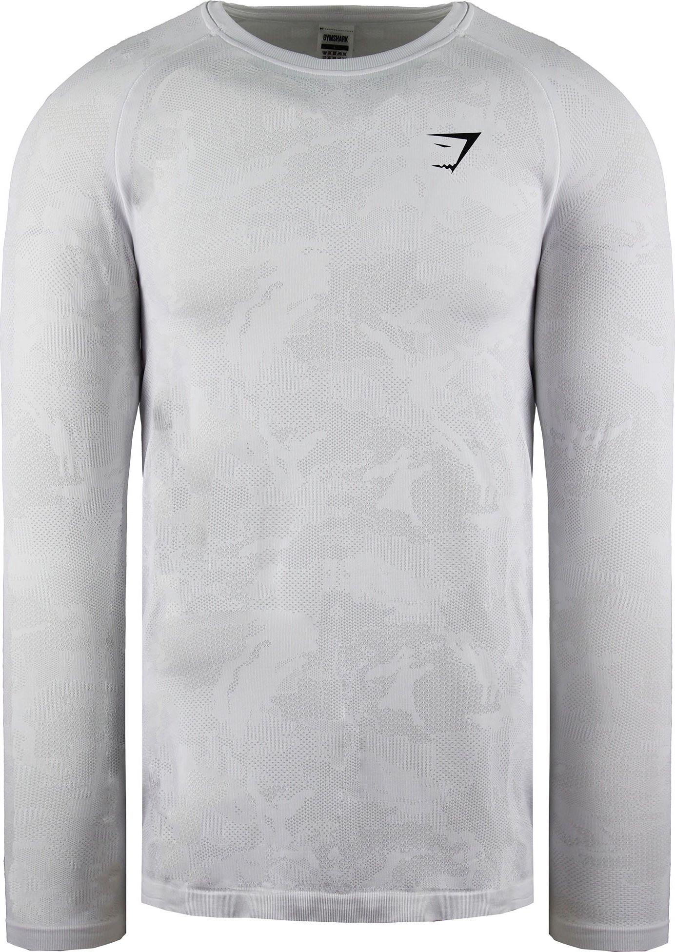 Gymshark Geo Herren weiße nahtlose Oberseite