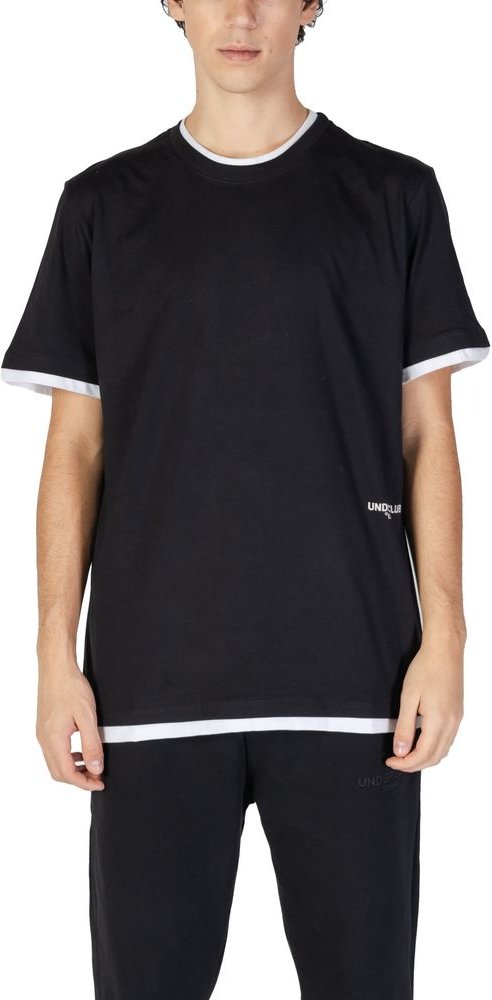 Doppellagiges T-Shirt Schwarz