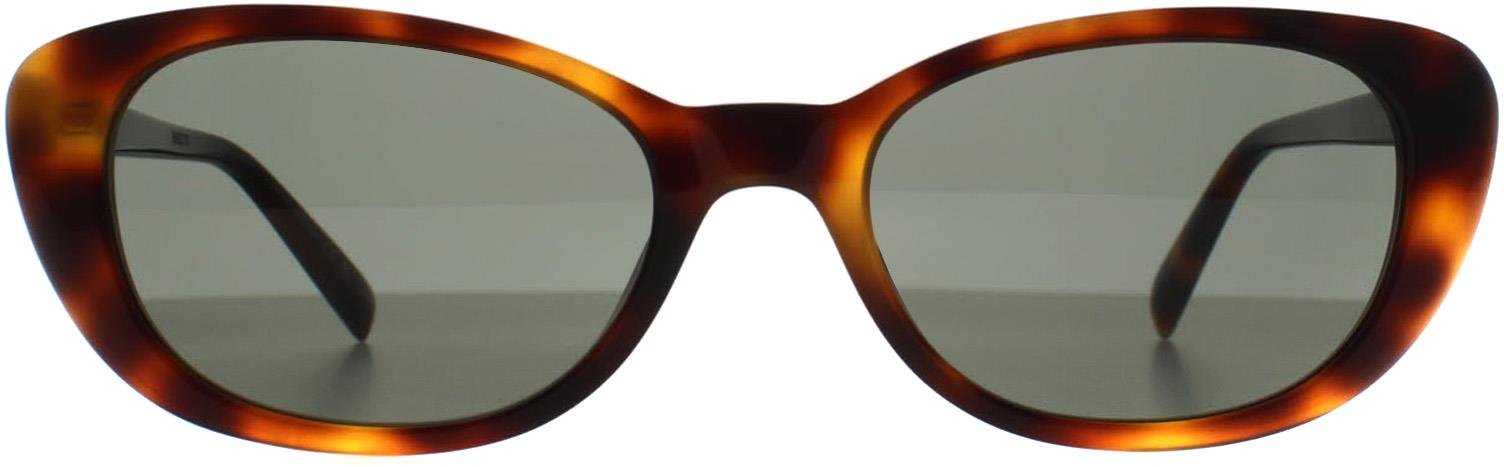 Saint Laurent Cat Eye Damen Havanna Grau SL 822