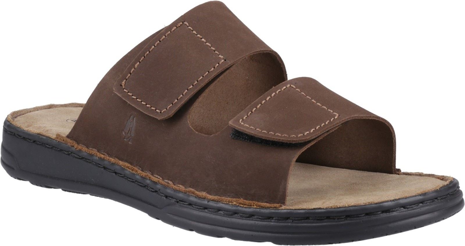Hush Puppies Eugene Leder Herren Braune Sandalen
