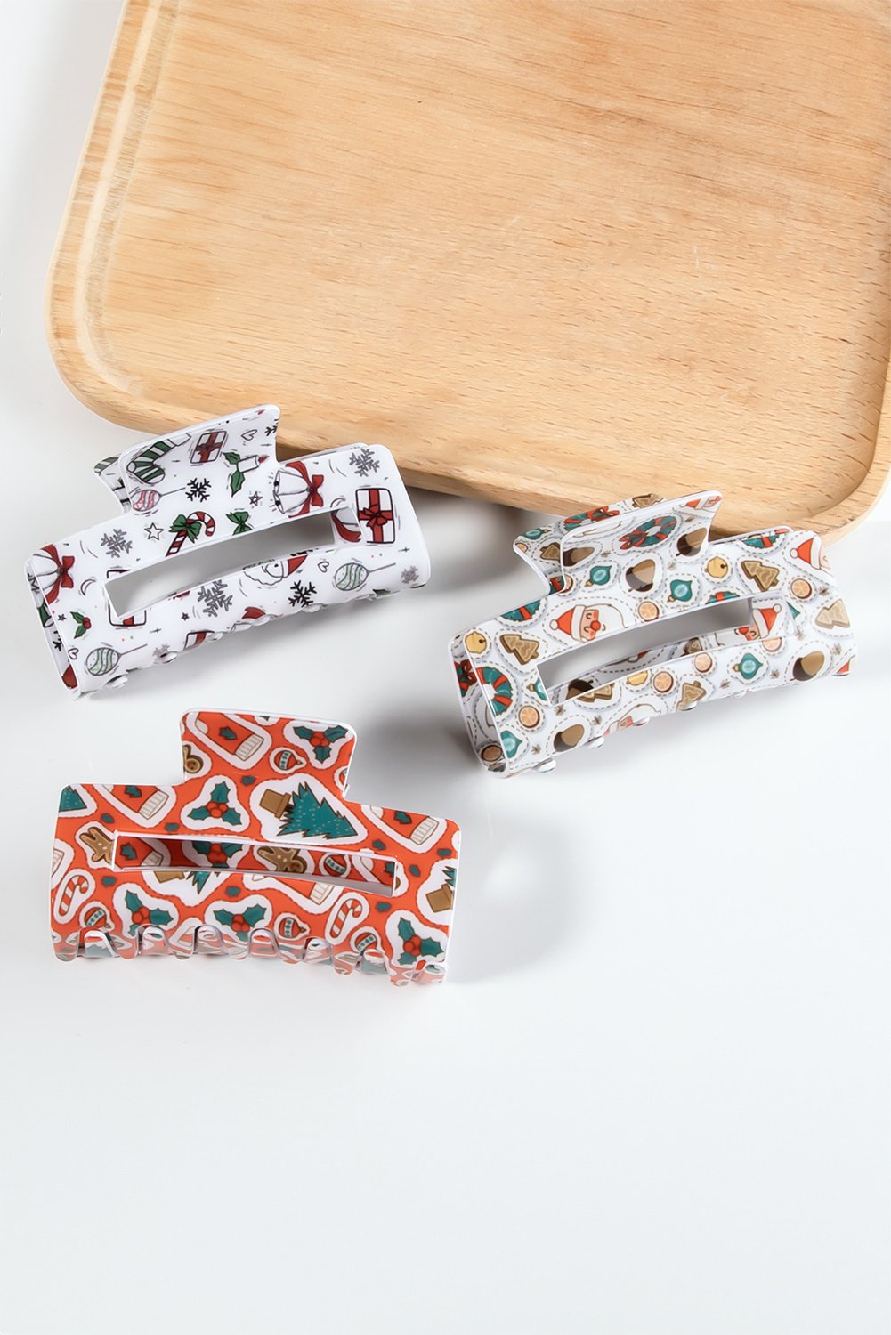 Weihnachtliche Haarklammern Festliches Set