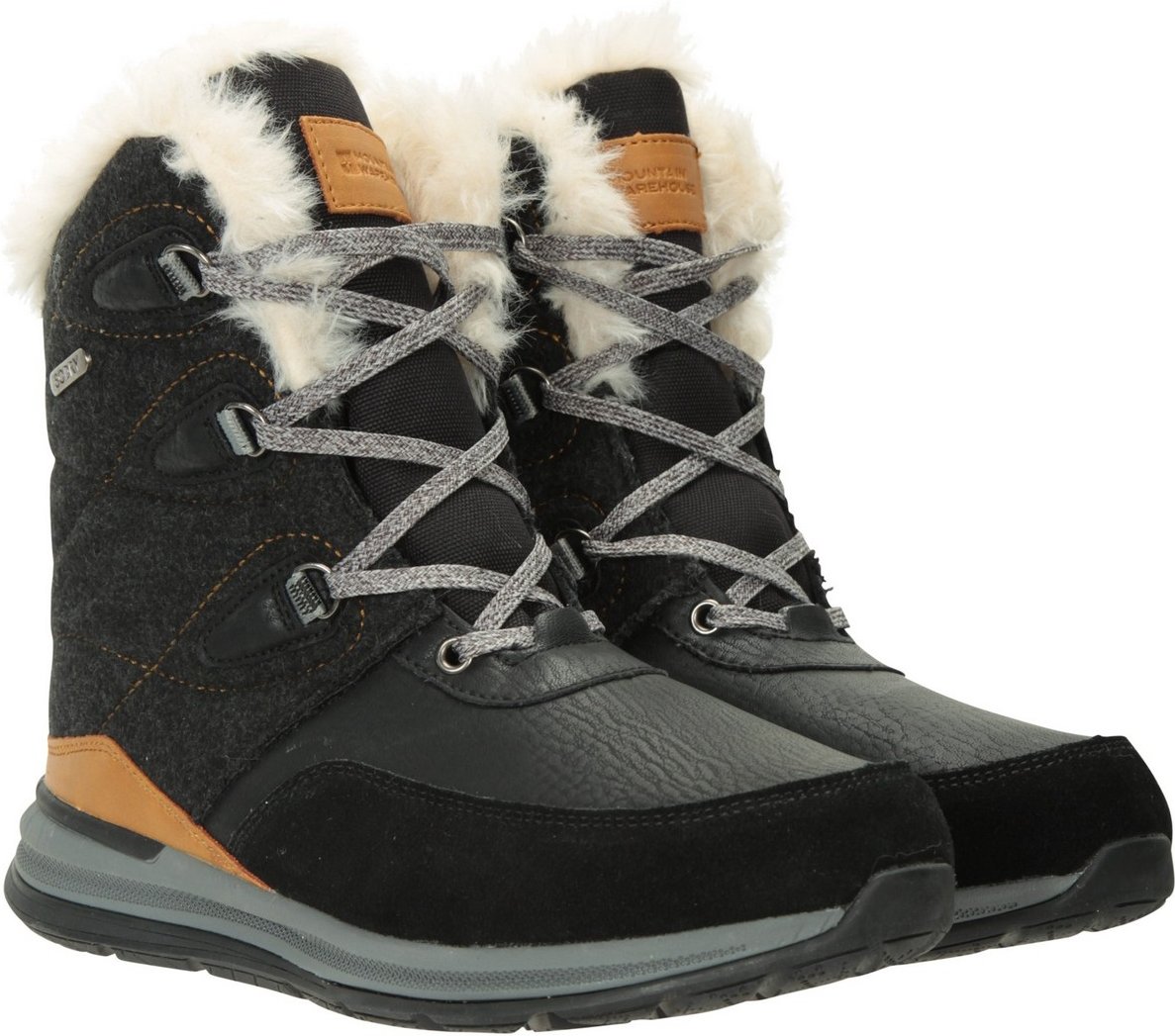 Mountain Warehouse Womens/Ladies Ice Crystal Wasserdichte Schneestiefel (Braun)
