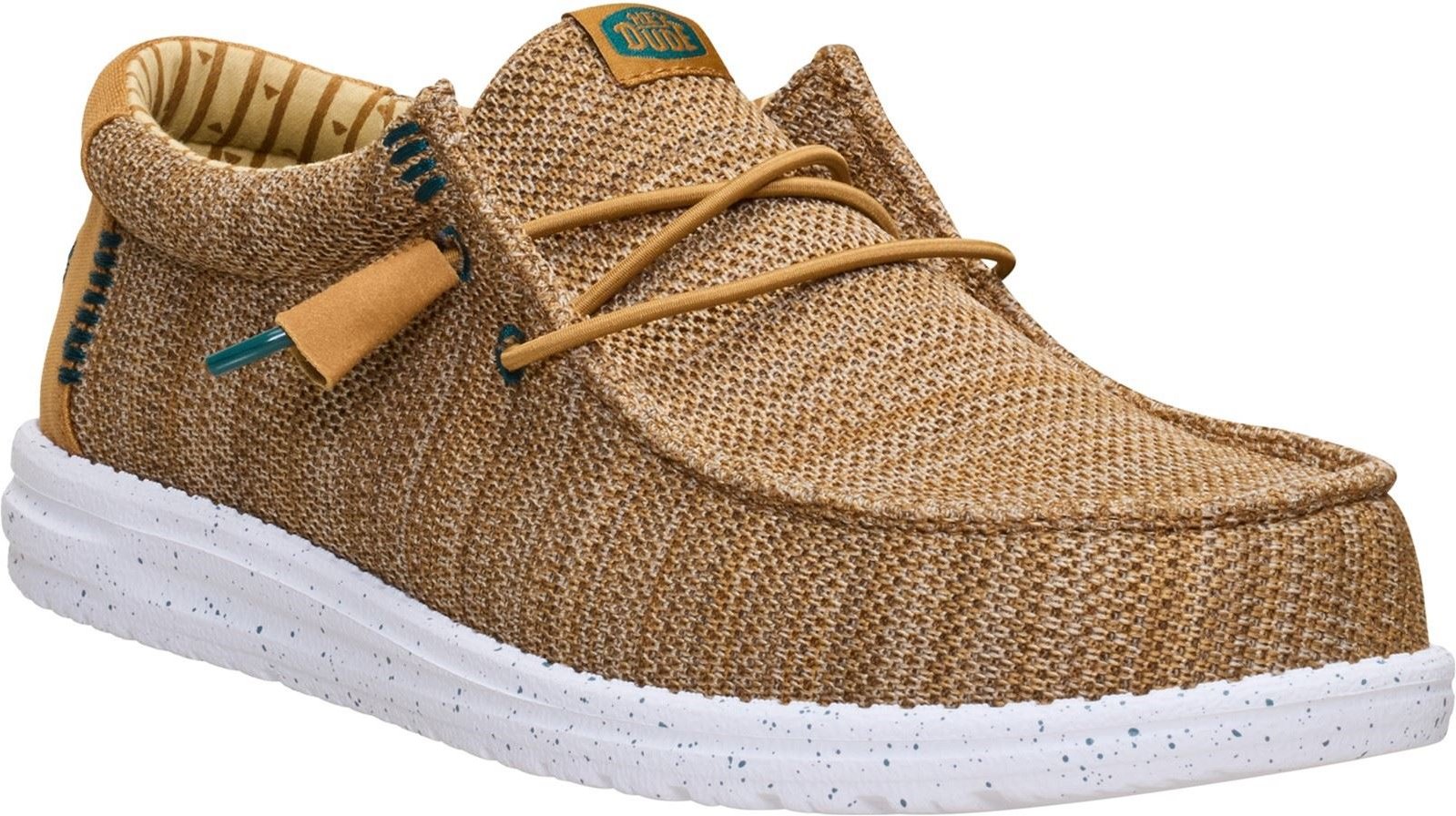 HEYDUDE Wally Stretch Sox Polyester Herren Mokassins Bone Brown/Multi