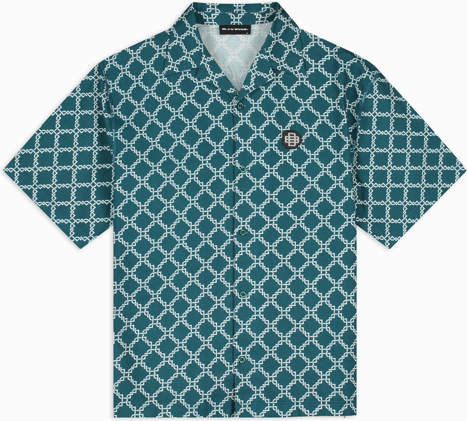 Schwarzes Bananen Monogramm Shirt, Grün