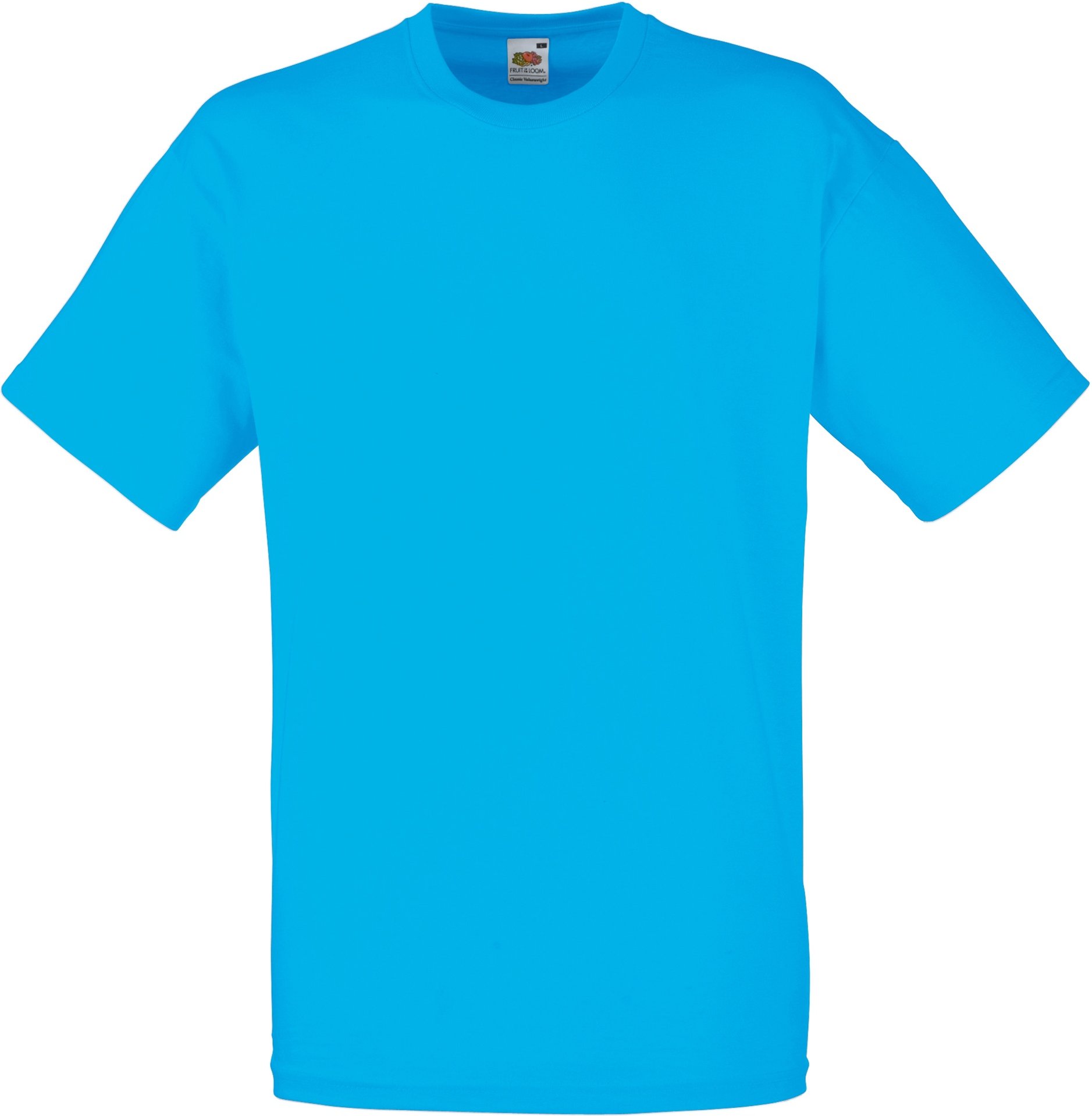 Fruit Of The Loom Herren Kurzarm T-Shirt (Azurblau)
