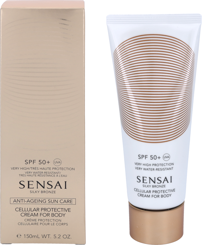 Sensai Silky Bronze Cellular Protective Body Cream SPF50+.