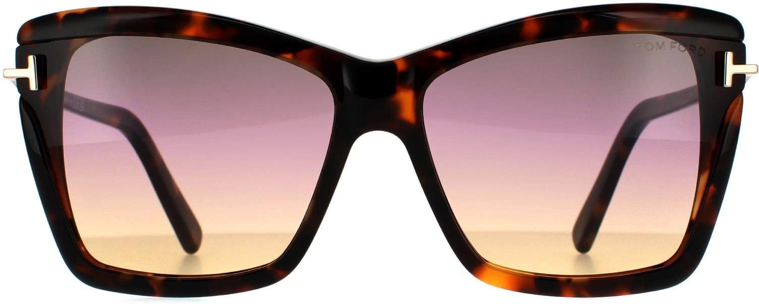 Tom Ford Butterfly Womens Farbige Havanna Rauch Gradient