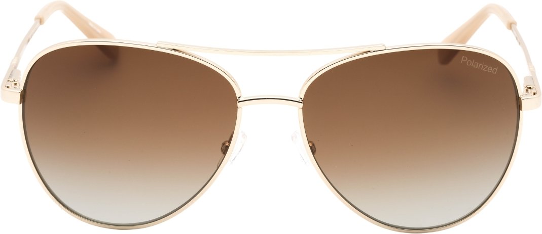 Banana Republic Braune SF PZ-Linsen-Sonnenbrille in Hellgold